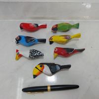 Kit 7 Imas Geladeira Painel Pássaros Madeira Feitos À Mão comprar usado  Brasil 