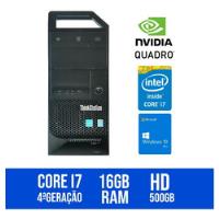 Thinkstation Lenovo E32 I7-4ªgen 16gb Ram Nvidia Quadro 2gb comprar usado  Brasil 