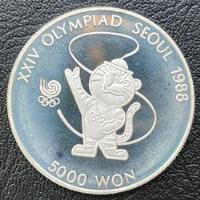 Moeda 5000 Won 1986 - Xxiv Olimpíadas Seoul - Mascote comprar usado  Brasil 