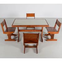 mesa madeira 4 cadeiras comprar usado  Brasil 