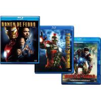   Homem De Ferro Blu Ray - Filme  1 , 2 E 3  Trilogia Marvel comprar usado  Brasil 