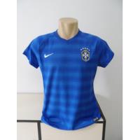 Camisa Azul Seleção Brasileira Feminina 2014 - Baby Look Gg, usado comprar usado  Brasil 