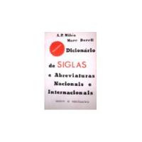 Usado, Livro Dicionário De Siglas E Abreviaturas Nacionais E Internacionais - A. P. Miléa / Marc Dorell comprar usado  Brasil 
