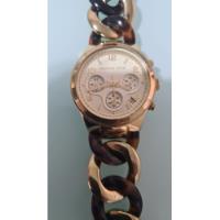 Relógio Michael Kors Mk4222 Orig Chron Anal Gold Tortoise, usado comprar usado  Brasil 