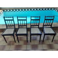4 Cadeiras De Madeira Em Palhinha - Empalhamento Novo comprar usado  Brasil 