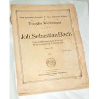 Partitura Johann Sebastian Bach Das Wohltemperierte Klavier Piano Solo 1 E 2  comprar usado  Brasil 
