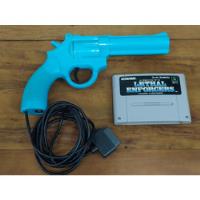Lethal Enforces P/ Super Famicom Nintendo Japonês C/ Pistola comprar usado  Brasil 