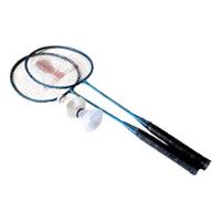 Usado, Kit Badminton 2 Raquetes Leader E 2 Petecas. comprar usado  Brasil 