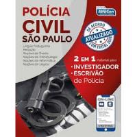 Livro Polícia Civil De São Paulo - 2 Em 1 - Investigador E Escrivão De Polícia - Alfacon [2019] comprar usado  Brasil 