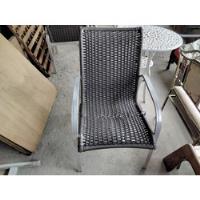 Usado, Cadeira Poltrona Alumínio E Fibra Sintética Marrom comprar usado  Brasil 