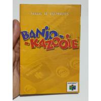 Manual Banjo Kazooie - Original Gradiente - Nintendo 64 comprar usado  Brasil 