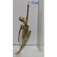 Estátua De Bronze Maciça Bailarina 45cm Peso 2,4kg comprar usado  Brasil 