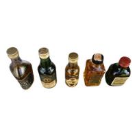 Coleção Com 5 Miniaturas Bebidas Wisky Vidro Importadas  comprar usado  Brasil 