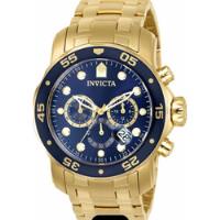 Usado, Relógio Invicta Pro Diver 0073 Azul Banhado A Ouro 18k comprar usado  Brasil 