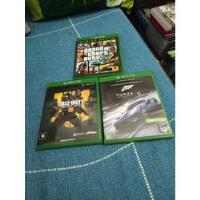 Tees Jogos Xbox One Gta5, Forza6 E Cal Of Duty Black Ops  comprar usado  Brasil 