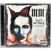 Marilyn Manson Lest We Forget The Best Of Cd+dvd Nacional comprar usado  Brasil 