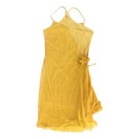 Vestido Curto Amarelo Antigo Vintage Pedraria Festa B5450 comprar usado  Brasil 