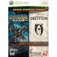 Award Winning Combo Bioshock E Oblivion Xbox 360 Seminovo comprar usado  Brasil 