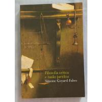 Livro Filosofia Crítica E Razão Jurídica, usado comprar usado  Brasil 