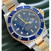 Relógio Rolex Submariner 16613 Aço/ouro Azul Ano 2004., usado comprar usado  Brasil 