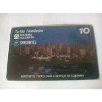 Cartão Orelhão Telefonico Londrina A Noite Sercomtel  comprar usado  Brasil 