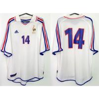 Camisa Oficial Futebol França adidas #14 Euro Copa 2000 Rara comprar usado  Brasil 