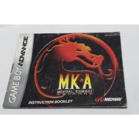 Mortal Kombat Advance Manual , usado comprar usado  Brasil 