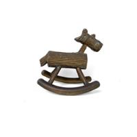 Usado, Pequena Escultura Em Bronze Cavalinho De Balanço comprar usado  Brasil 