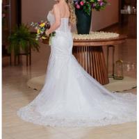Vestido De Noiva Para Casamentos Branco Primeiro Aluguel comprar usado  Brasil 