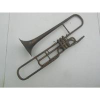 Trombone Curto Antigo 3 Pistões Para Decoração, usado comprar usado  Brasil 
