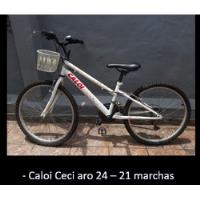 Bicicleta Caloi Ceci Aro 24 Feminina C 21 Marchas comprar usado  Brasil 