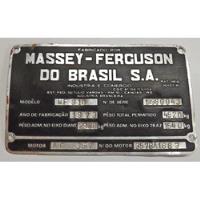 Antiga Plaqueta Massey Ferguson 1973- Trator / Colheitadeira, usado comprar usado  Brasil 