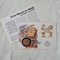 Selo Moeda Envelope 30 Anos 1ºhomem Espaço Yuri Gagarin 1991, usado comprar usado  Brasil 
