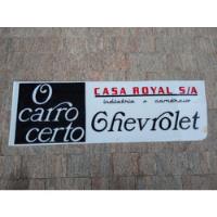 Placa Luminosa Chevrolet Casa Royal Anos 60 70 Acrilico Opal comprar usado  Brasil 