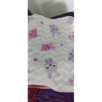 Cobertor Infantil Etruria Flannel Rosa Gatinha E Coelho, usado comprar usado  Brasil 