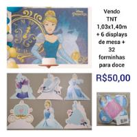 Decoração Cinderela Painel Tnt + Displays + Forminhas P/doce comprar usado  Brasil 
