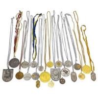 Lote 19 Medalhas Antigas Esportes Ouro Prata Bronze, usado comprar usado  Brasil 