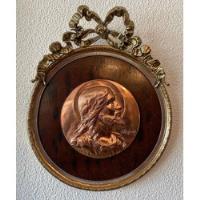 Par De Medalhões Bronze Jesus E Maria, Esculpido Por Ruffony, usado comprar usado  Brasil 