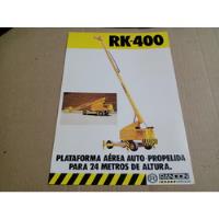 Catálogo Folder Randon Rk-400 Plataforma 24 Mts Altura 4 Pgs comprar usado  Brasil 
