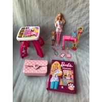 Kit Barbie Boneca Pediatra, Banco,bolsinha, Livrinhos,mattel comprar usado  Brasil 