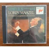Cd - Sibelius Sinfonias 4 E 5 - Lorin Maazel - Sony, usado comprar usado  Brasil 