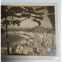 Usado, Cartão Postal Fotográfico Com A Praia De Copacabana Anos 50 comprar usado  Brasil 