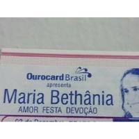 Ingresso Antigo Maria Bethânia -show Porto Alegre-original comprar usado  Brasil 