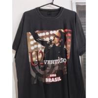 Camiseta U2 - Vertigo Tour - Brasil 2006 - Tamanho G , usado comprar usado  Brasil 