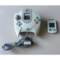 Kit Controle + Memory Card Vmu Sega Dreamcast Branquinho, usado comprar usado  Brasil 