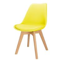 Usado, Cadeira Charles Leda Design Wood Estofada Base Mostruário comprar usado  Brasil 