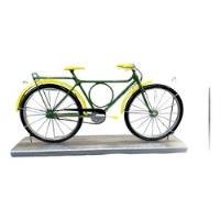 Usado, Miniatura Bicicleta Em Ferro Estilo Barra Forte Base Madeira comprar usado  Brasil 