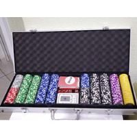 Maleta De Poker 500 Fichas (anúncio Grátis Valor Inic R$300) comprar usado  Brasil 