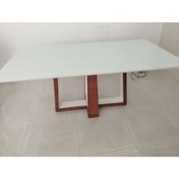 Mesa De Jantar De Vidro Para 6 Cadeiras, Usado  comprar usado  Brasil 