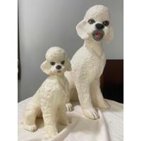 Estátua Cerâmica  Poodle Mãe E Filhote comprar usado  Brasil 